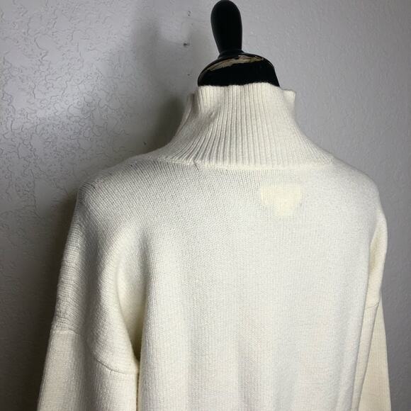Anthropologie Maeve cream mock turtleneck sweater size Small - Picture 13 of 16
